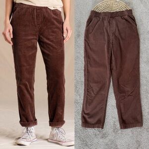 Toad&Co Chocolate Corduroy Straight Leg Pants